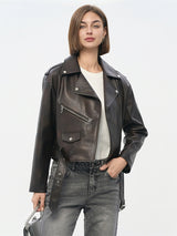 Black Technical Jacket with Silver Eyelets