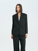 Black Wide-Leg Trousers