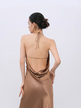 Caramel Classic A-Line Dress