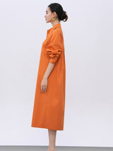 Elegance Orange Blend Stretch Dress