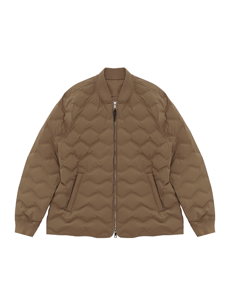 Men's Classic Quilted Jacket | Lightweight Camel Comfort