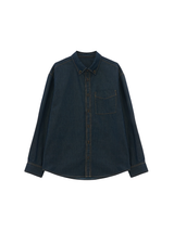 Men's Denim-Blend Shirt Jacket | Easy-Care & Versatile Wear