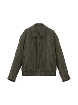 Men's Unique Tie-Dye Zip-Up Jacket | 80g Silk-Cotton Fill & Fashion Collar