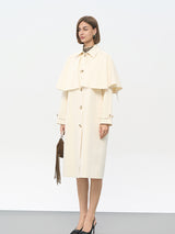 Beige Cotton Trench Coat