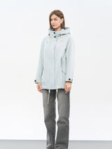 Blue Cotton-Nylon Multi-Function Utility Jacket