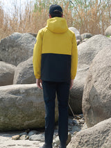 Men's Black & Yellow Graphene-Infused 3-in-1 Technical Parka with 90% Duck Down