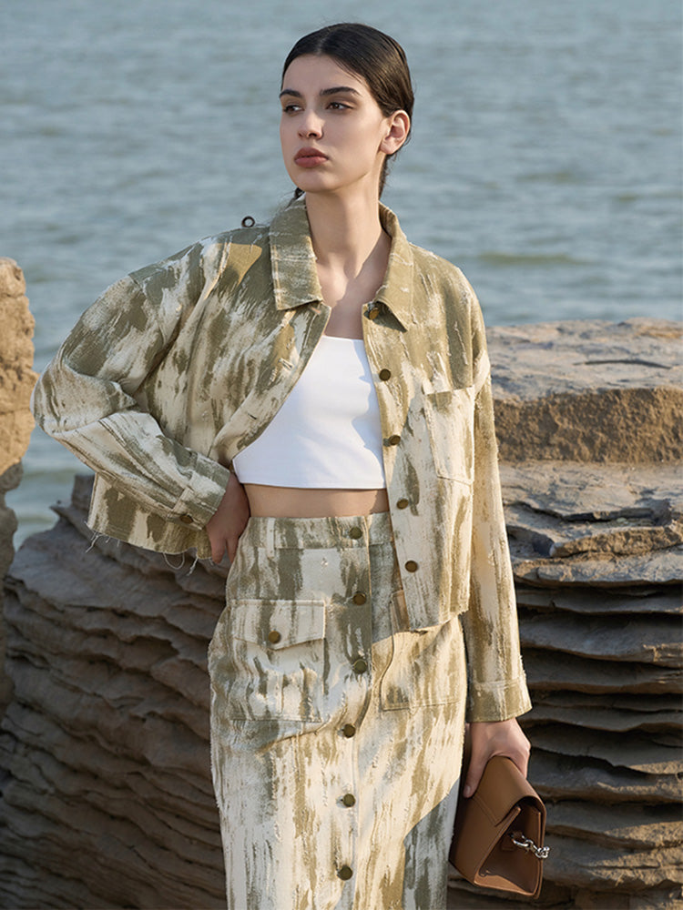 Camouflage Green Utility Jacket