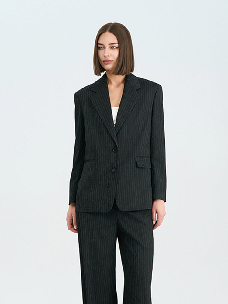 Black Wide-Leg Trousers