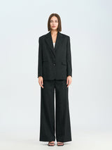 Black Wide-Leg Trousers