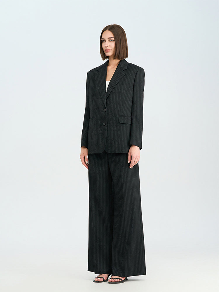 Black Wide-Leg Trousers