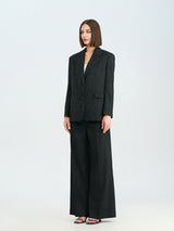 Black Wide-Leg Trousers