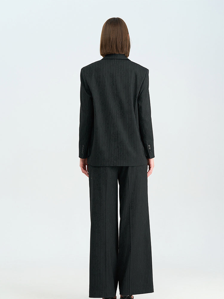 Black Wide-Leg Trousers