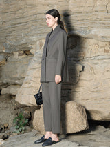 Dark Gray Tailored Trousers