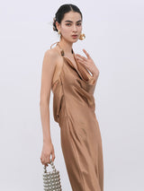 Caramel Classic A-Line Dress