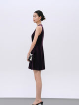 Royal Purple Stretch Short Cocktail Dress