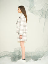 Women’s Pink Plaid High-Waist Straight Skirt – Custom OEM/ODM Tailored Bottom Wear