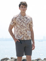 Printed Cotton-Linen Shirt