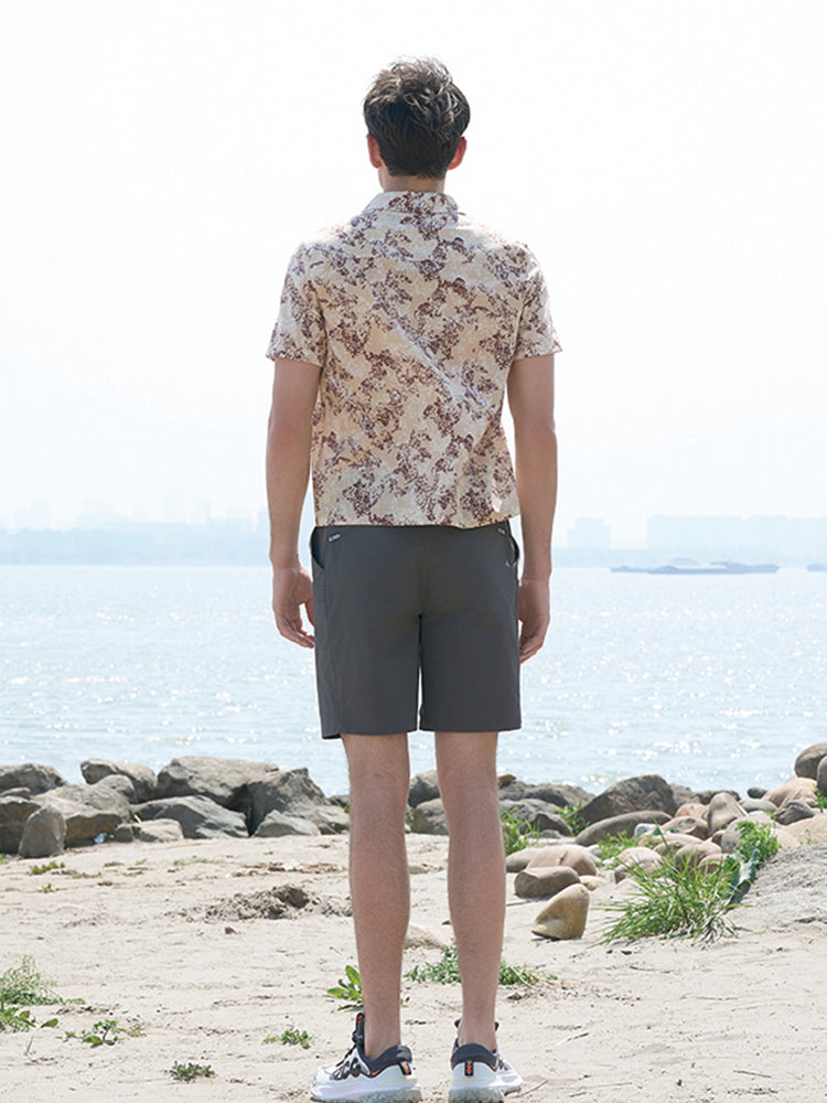 Printed Cotton-Linen Shirt