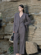 Lavender Double-Breasted Suit