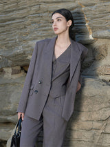 Lavender Double-Breasted Suit