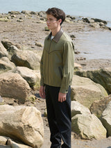 Olive Green Casual Jacket