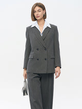 Navy Blue Stripe Trousers